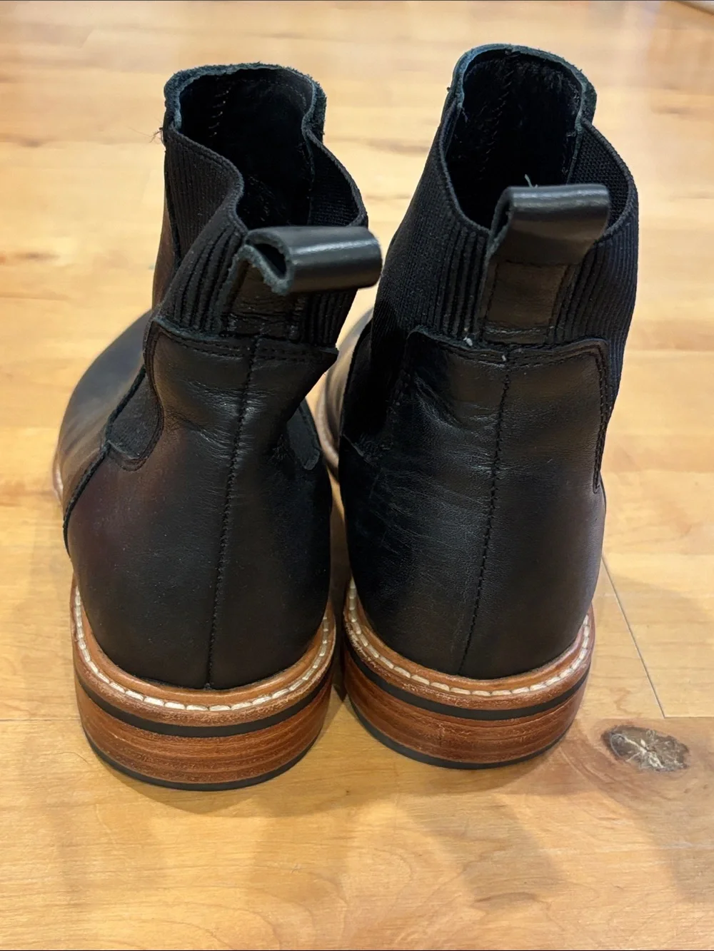 Nisolo Women’s Black Leather Chelsea Boots - Classic Slip-On Style